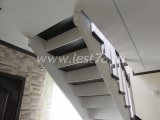 Черно-белая лестница из лиственницы 02-10